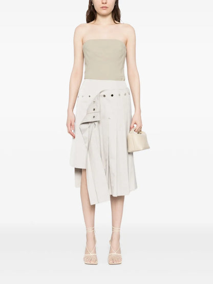 Double-Layered Pleated Skirt