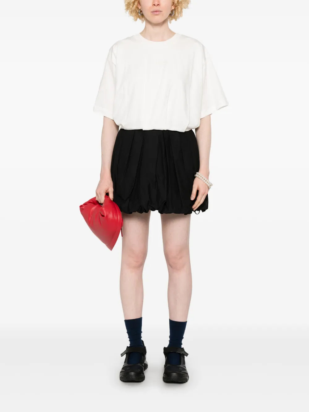 Poplin Balloon Mini Skirt