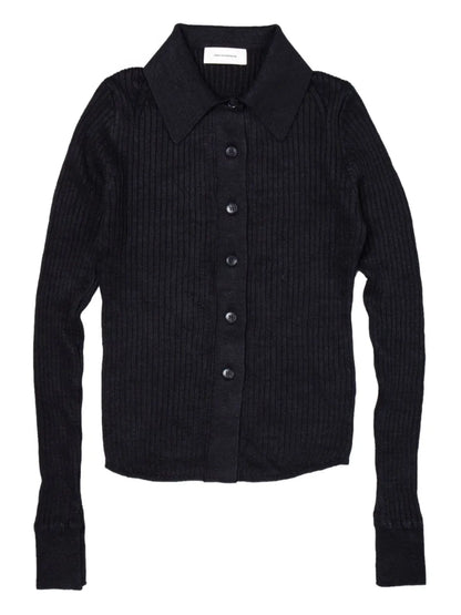Ribbed-Knit Cardigan
