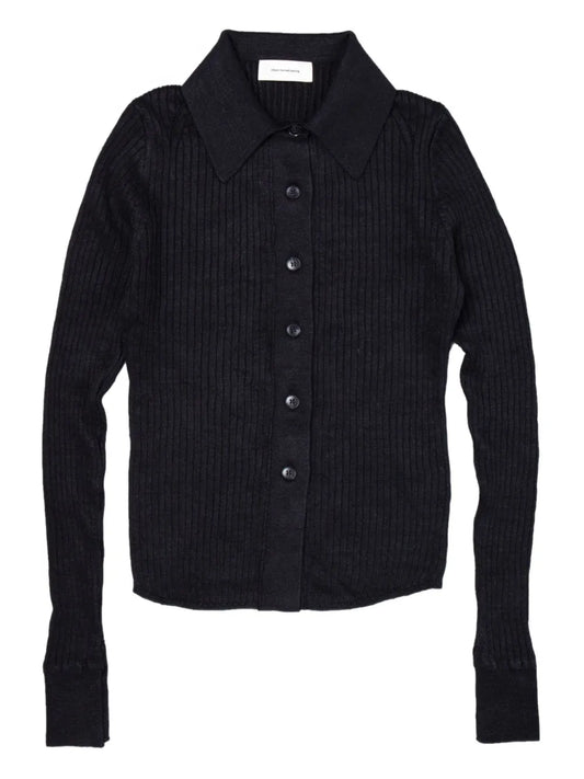 Ribbed-Knit Cardigan