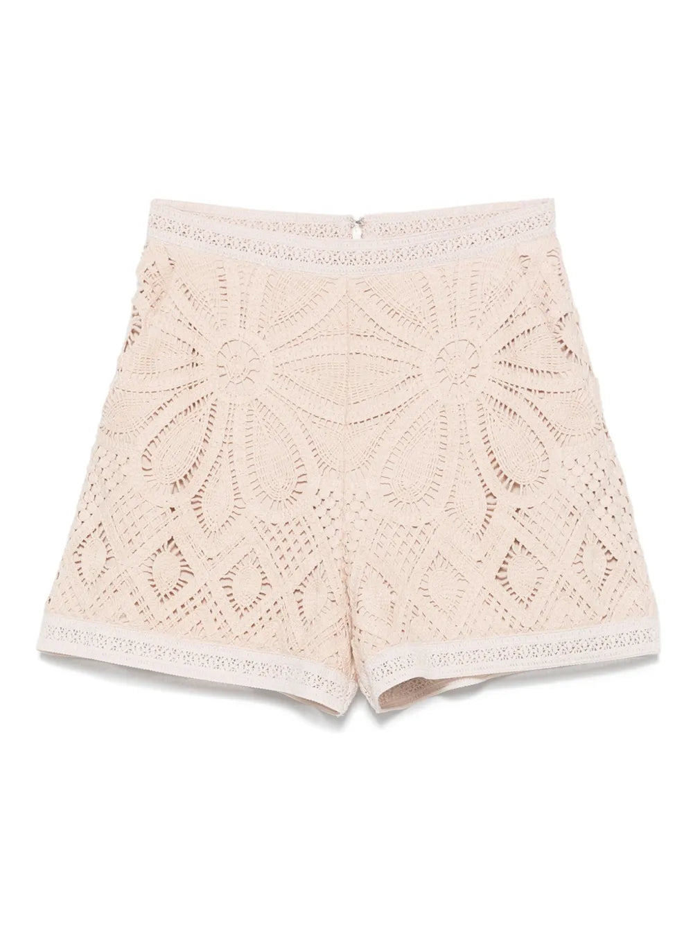 Flower Crochet-Knit Shorts