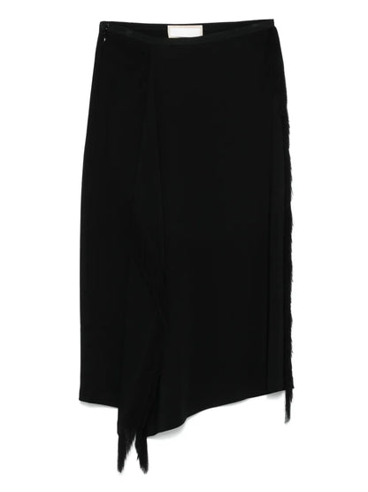 Fringed Midi Skirt