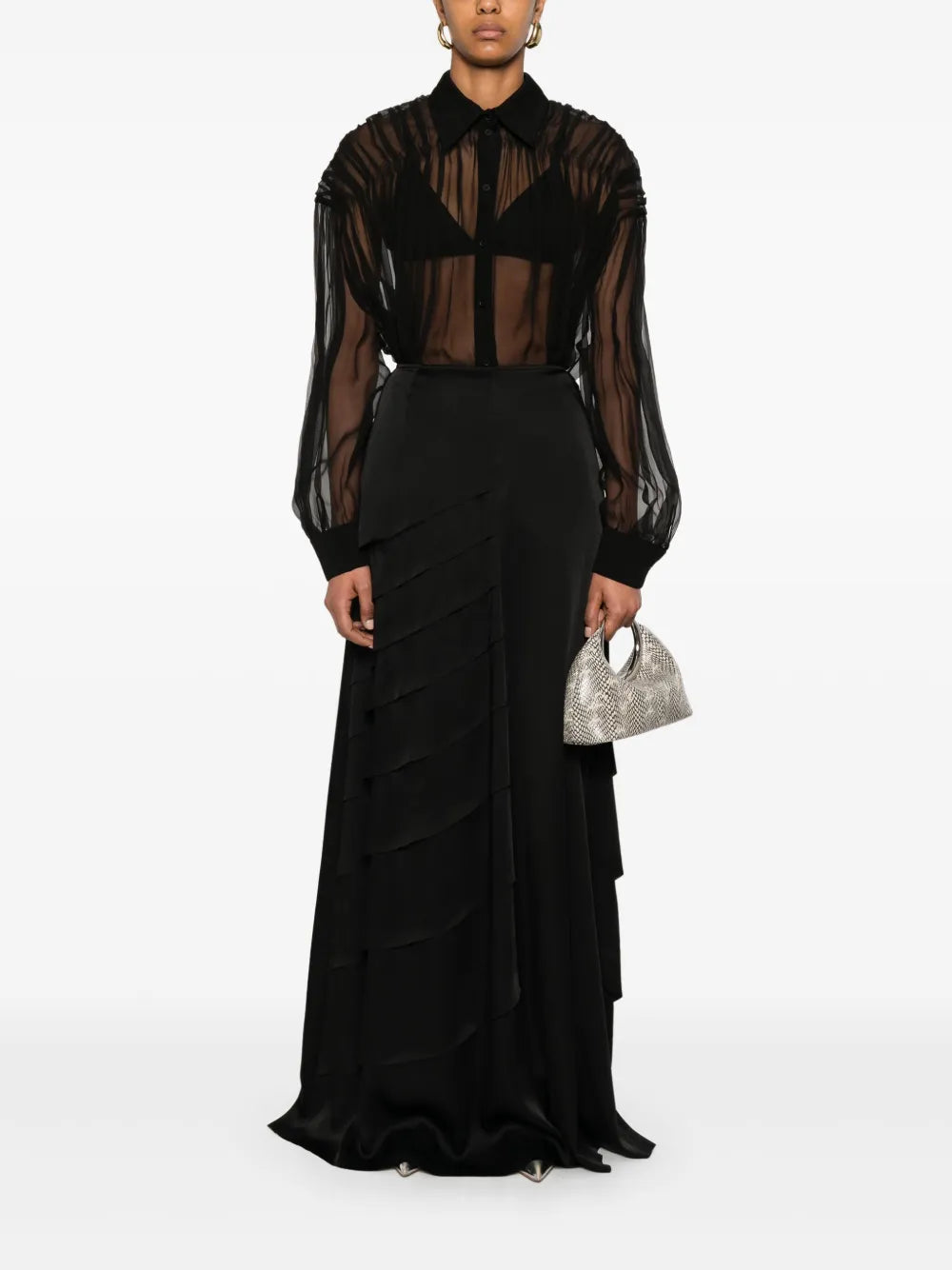 Satin Maxi Skirt