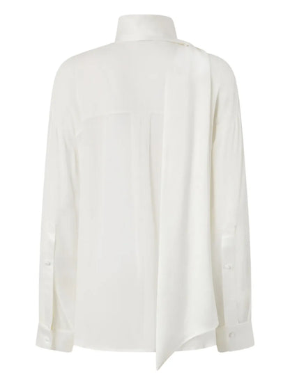 Scarf-Neck Shirt