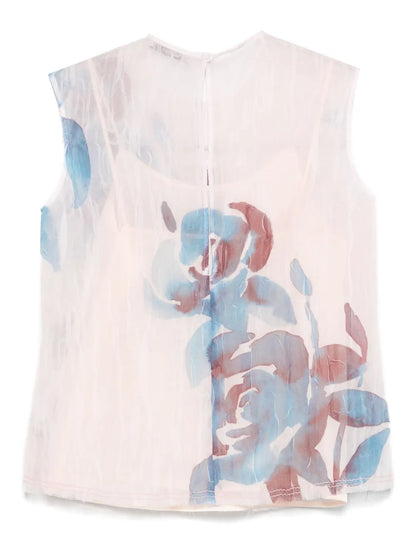 Peonie-Print Top