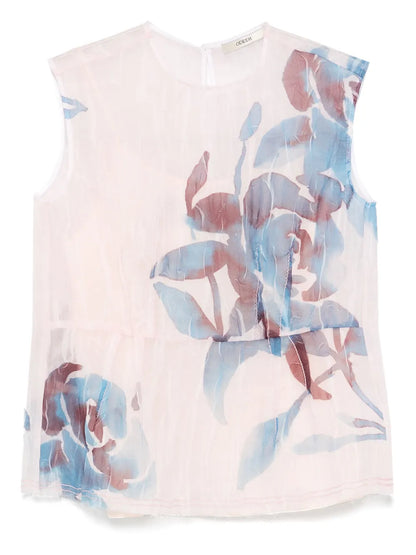 Peonie-Print Top