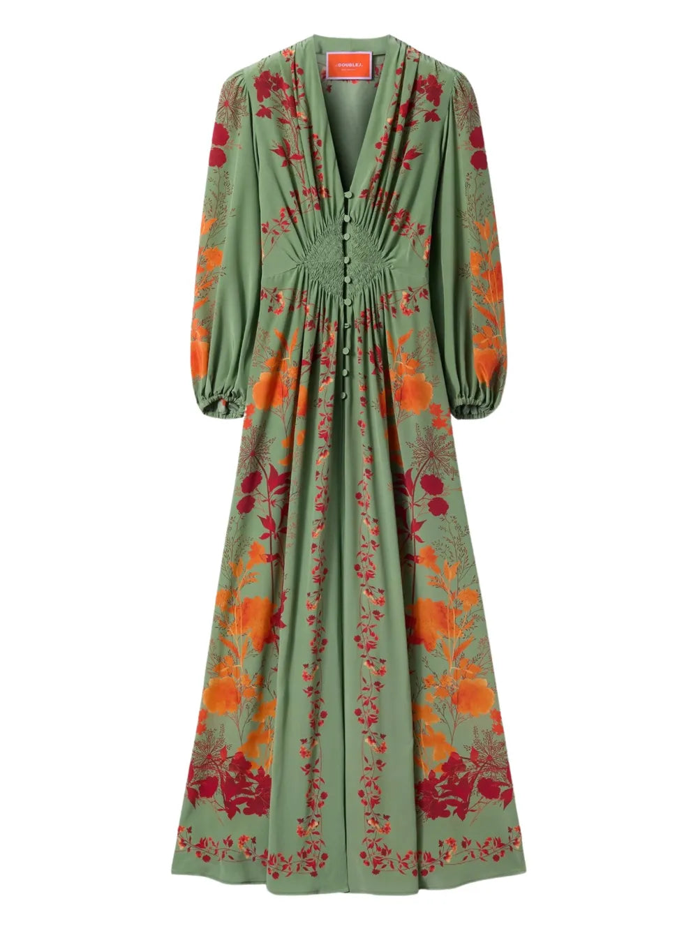 Silk Midi Dress