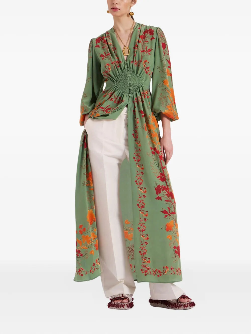 Silk Midi Dress