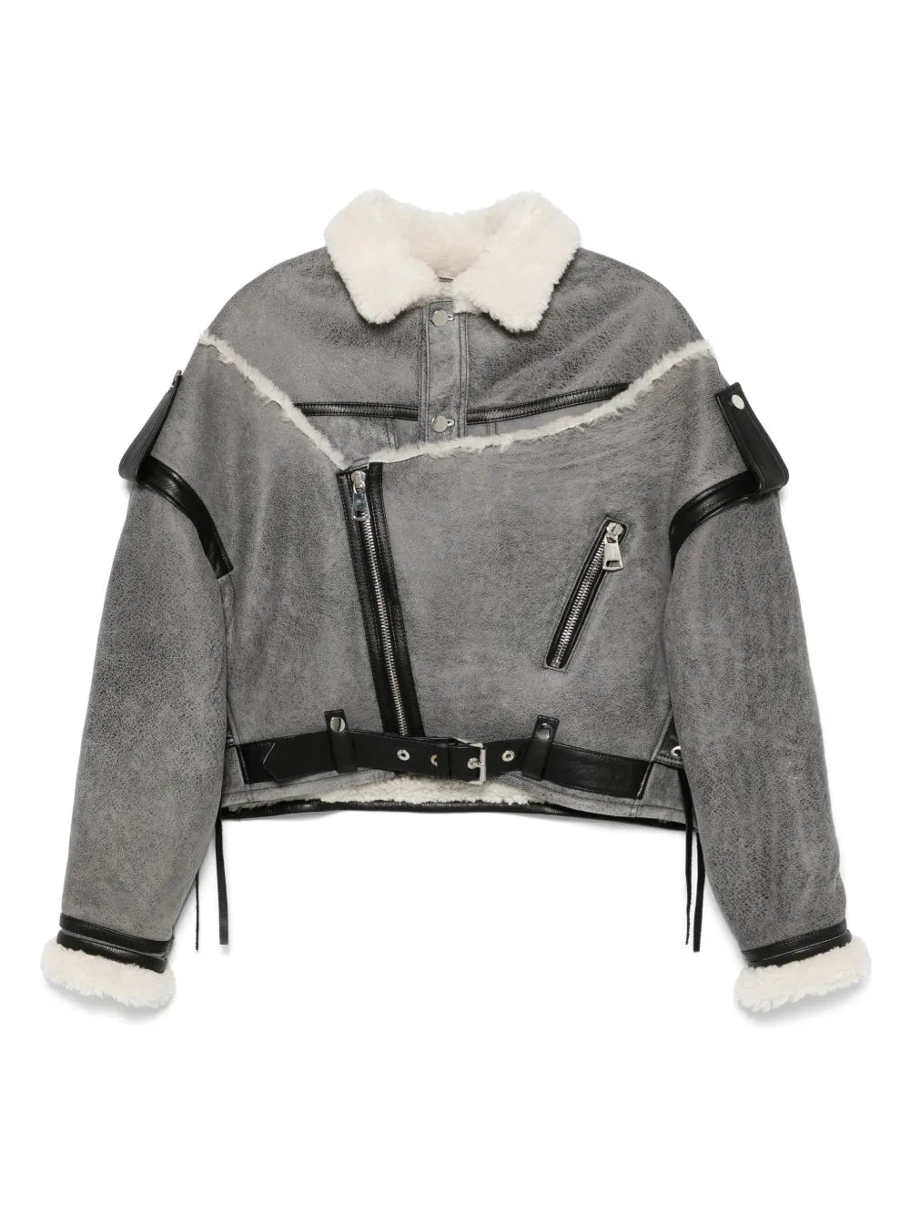 Shearling-Collar Jacket