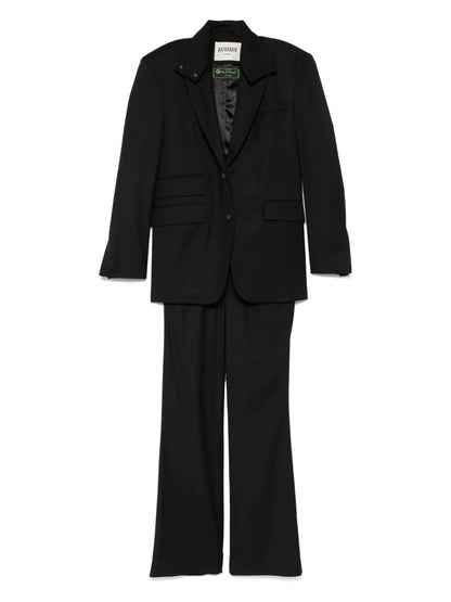 Detachable-Suspenders Suit