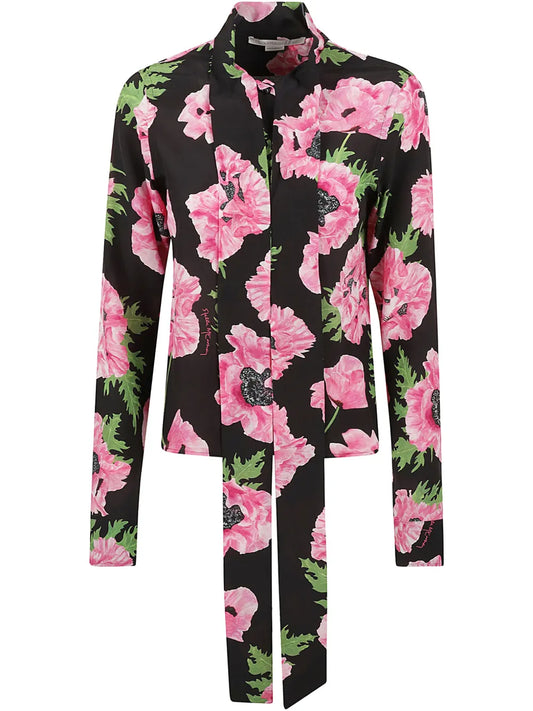 Floral-Print Blouse