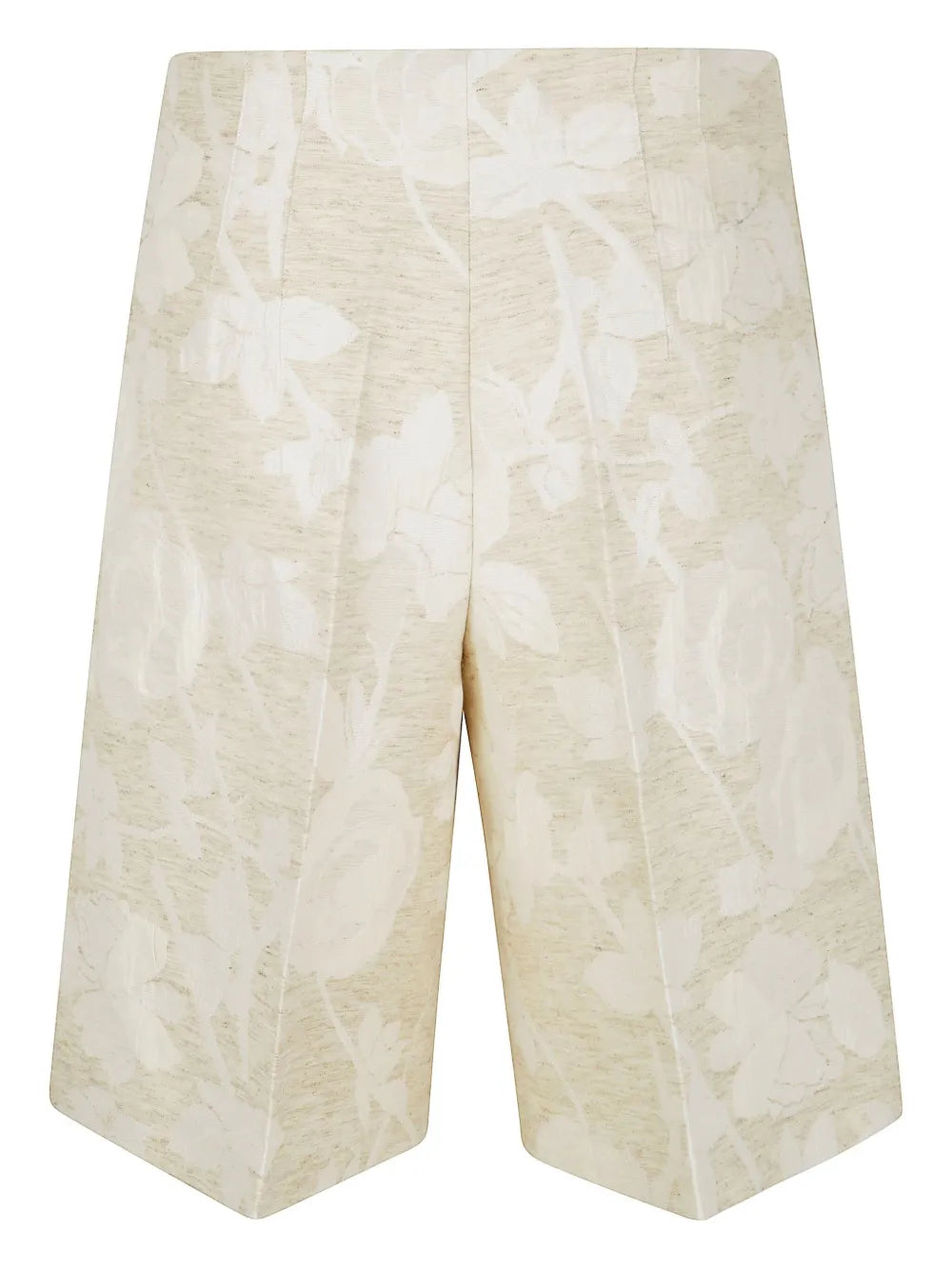Floral-Jacquard Bermuda Shorts