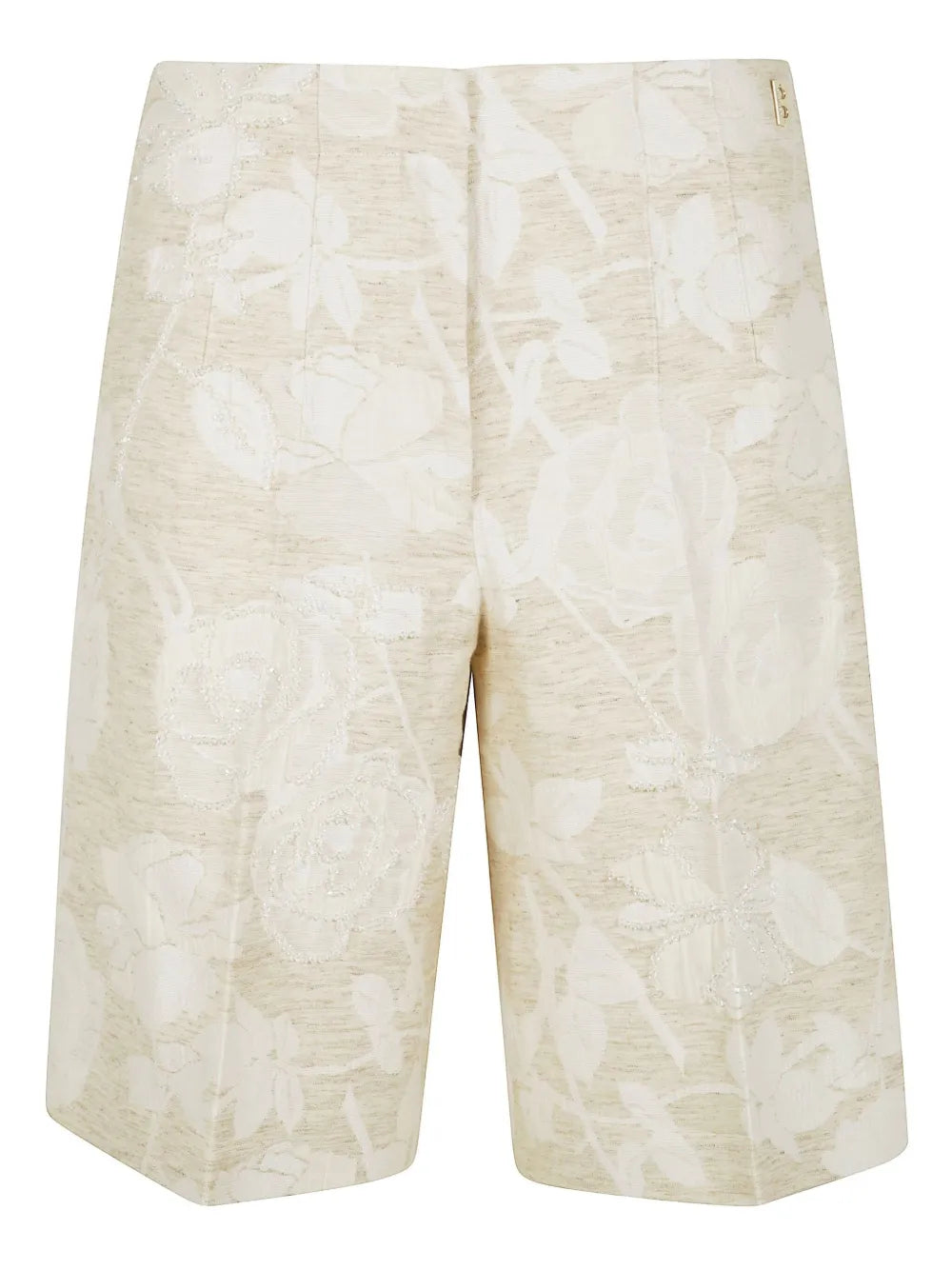 Floral-Jacquard Bermuda Shorts