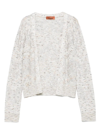 Sequin-Embellished Cardigan