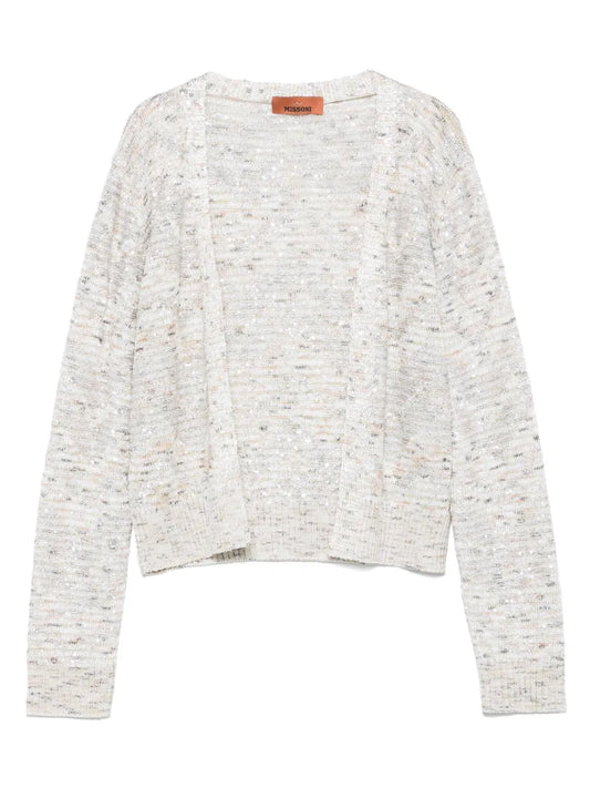 Sequin-Embellished Cardigan