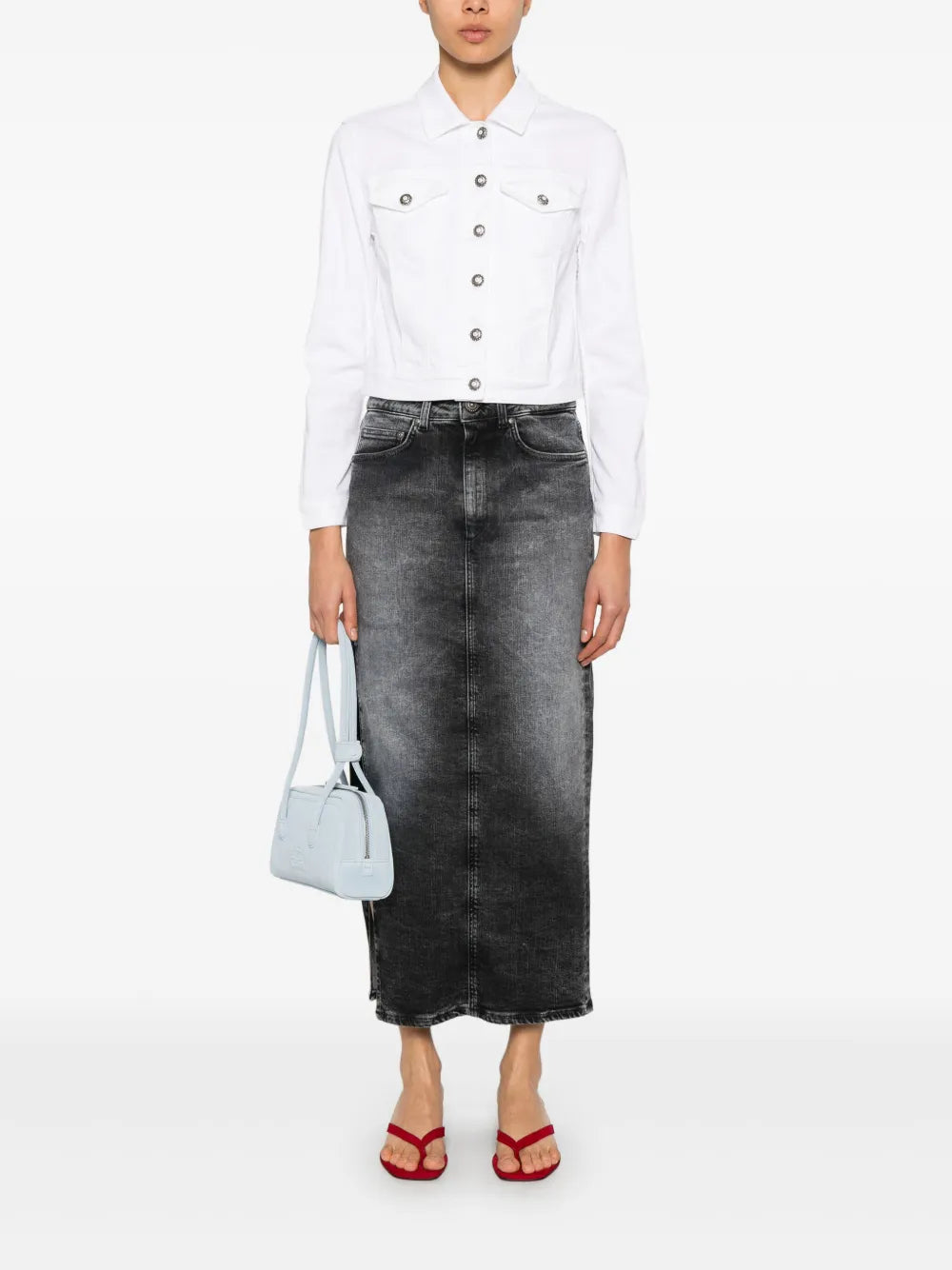 Denim Midi Skirt