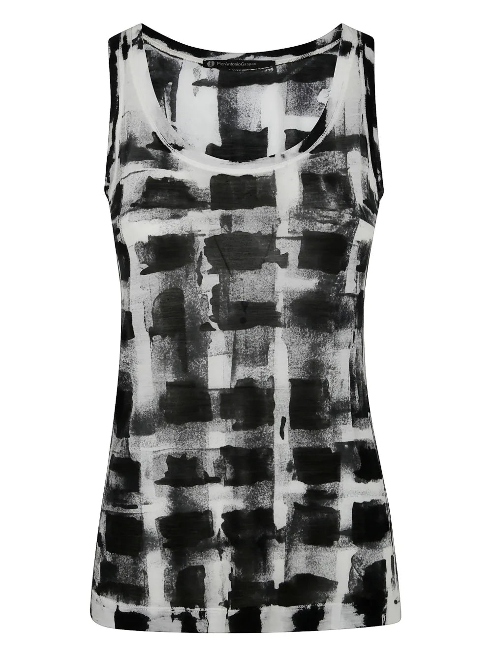 Abstract-Print Tank Top