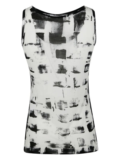 Abstract-Print Tank Top