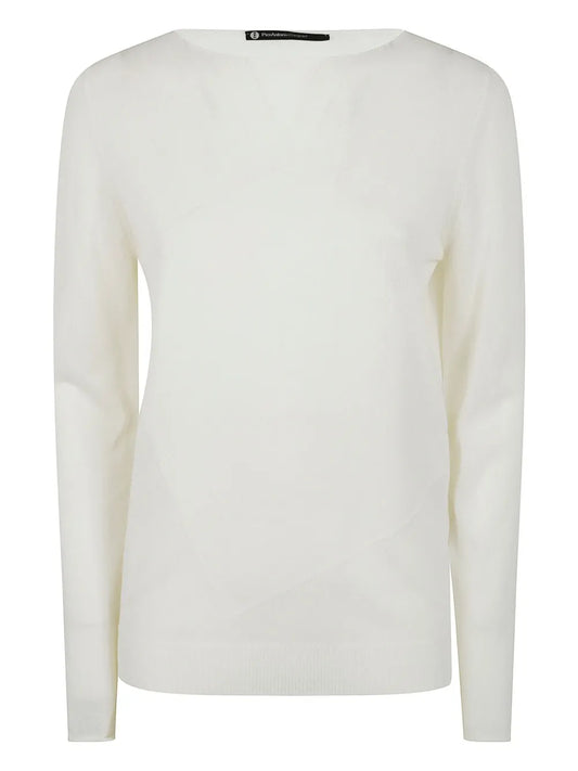 Asymmetric-Panel Sweater