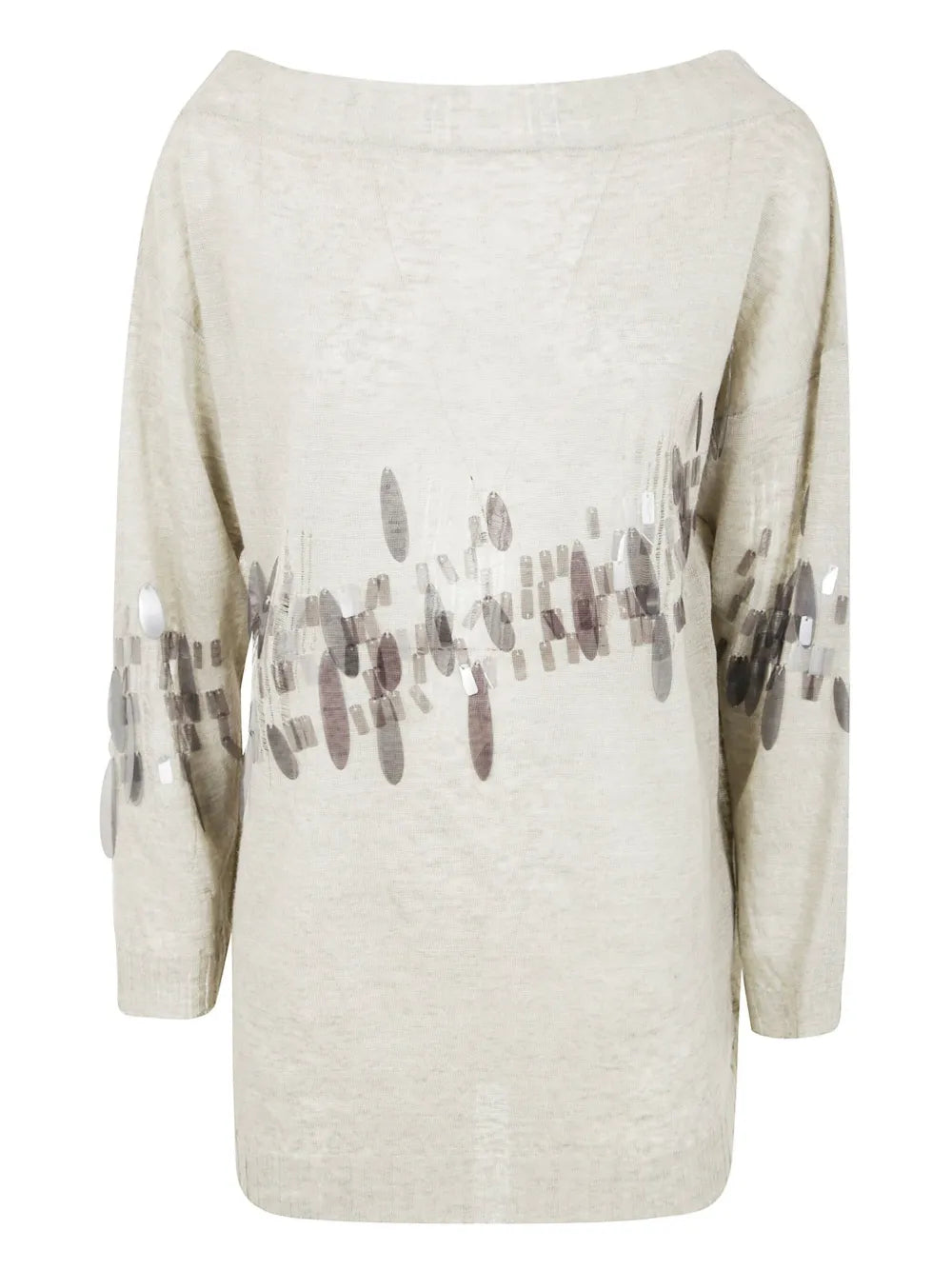 Sequin-Embroidered Sweater