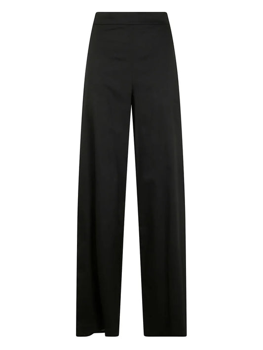 Pleat-Front Wide-Leg Trousers