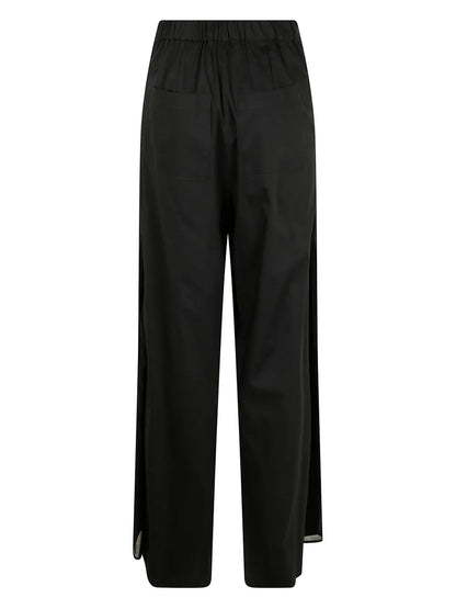 Pleat-Front Wide-Leg Trousers