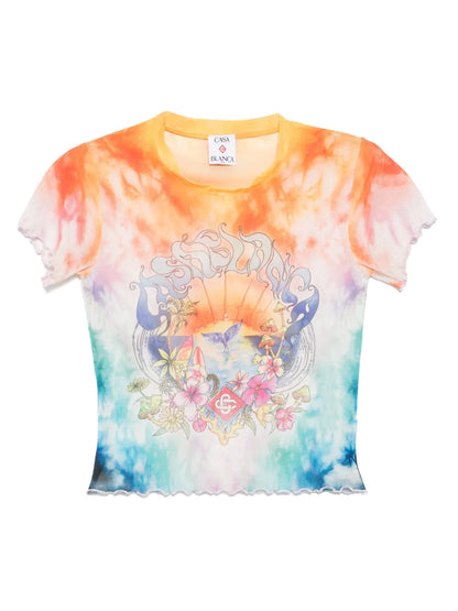 Printed Mesh T-Shirt