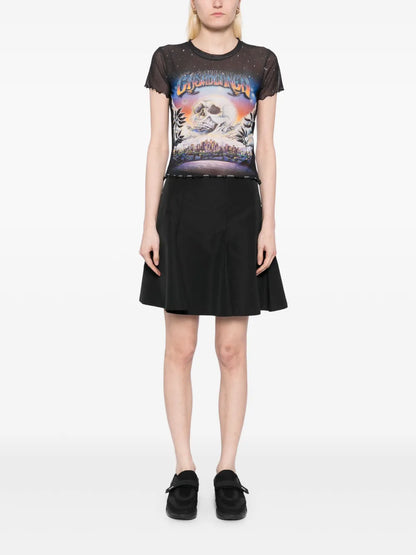Printed Mesh T-Shirt