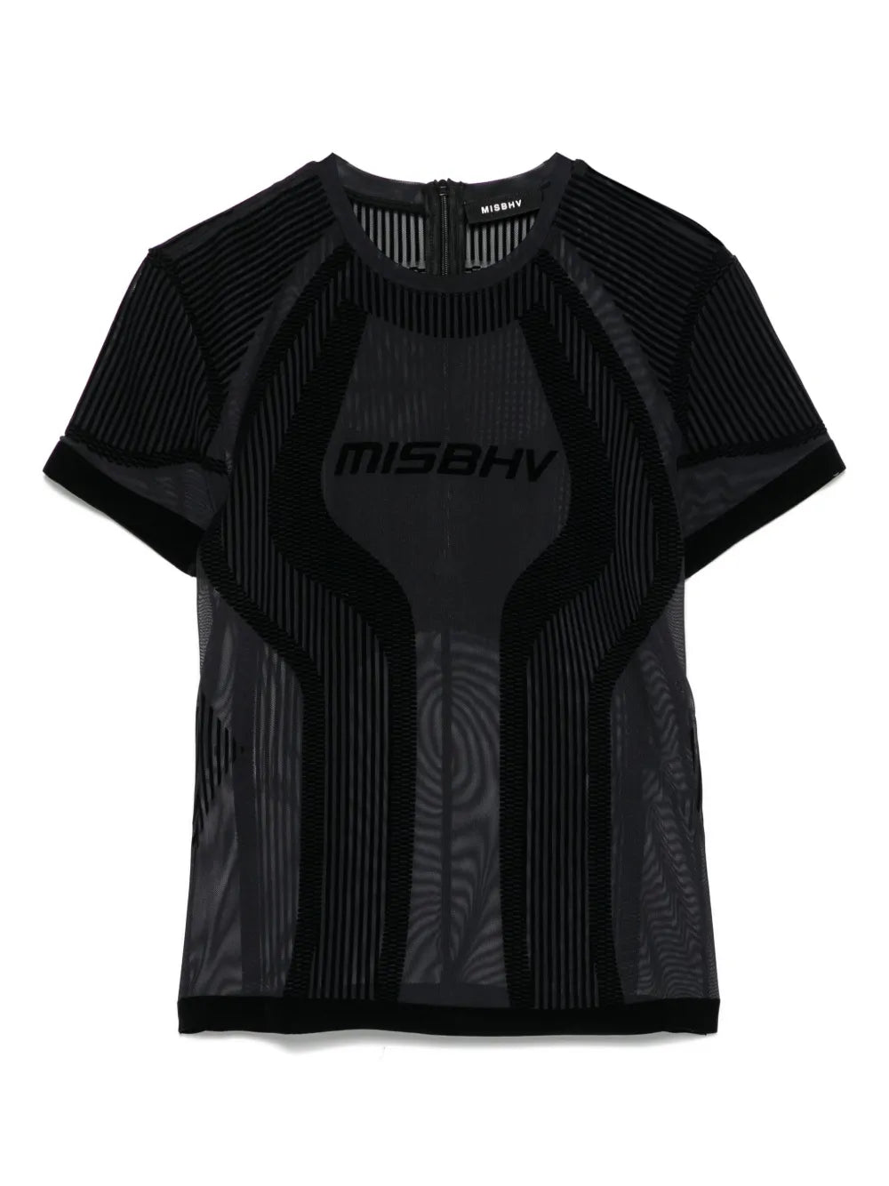 Flocked Mesh T-Shirt