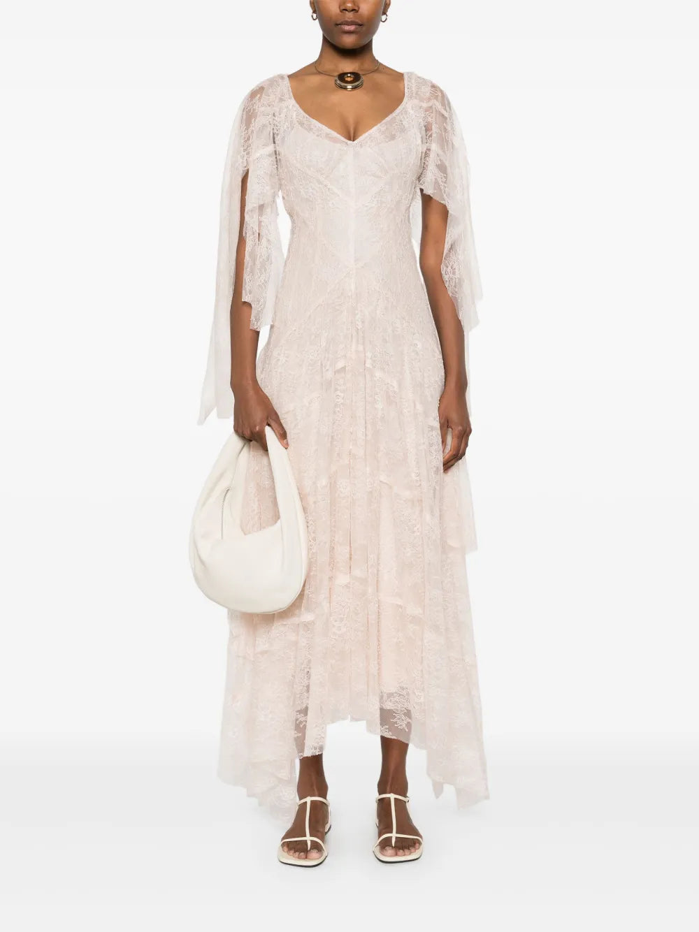 Floral-Lace Maxi Dress