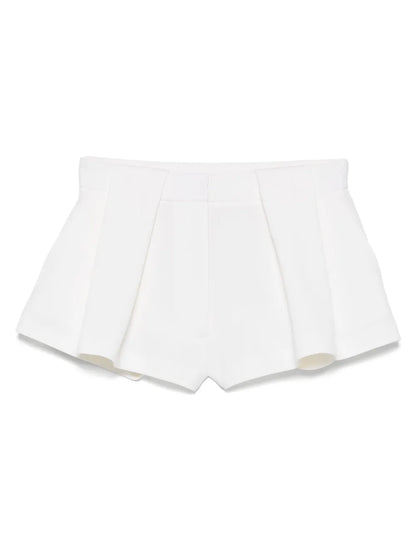 Panelled Pleated Shorts