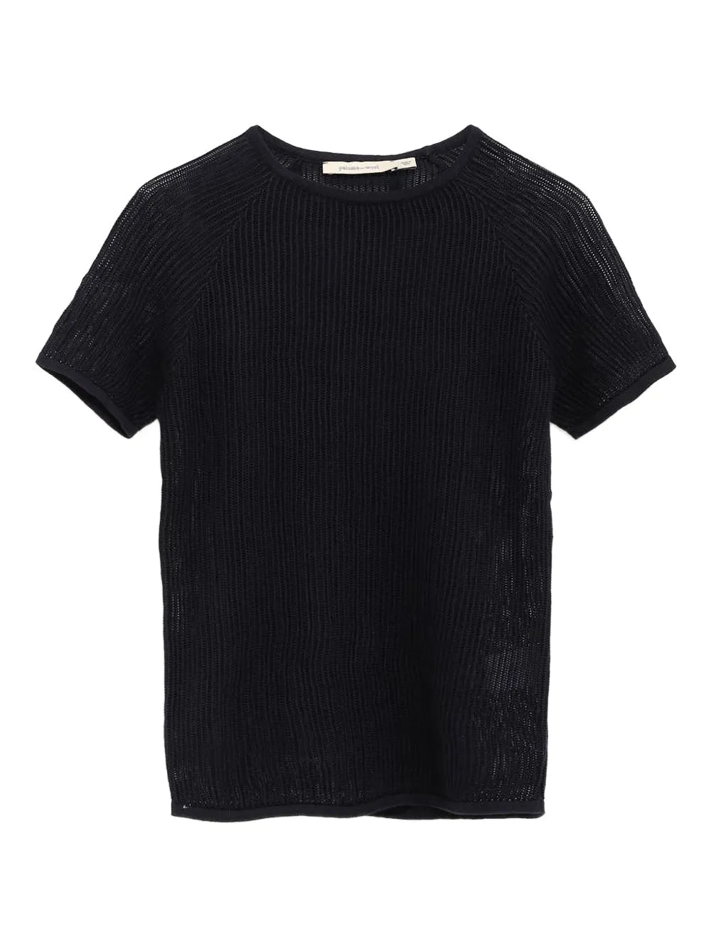Ribbed Short-Sleeve T-Shirt