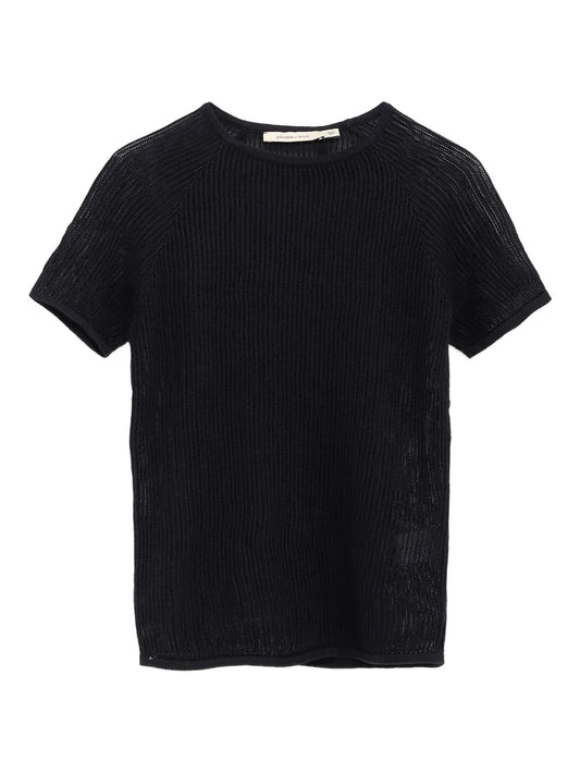 Ribbed Short-Sleeve T-Shirt