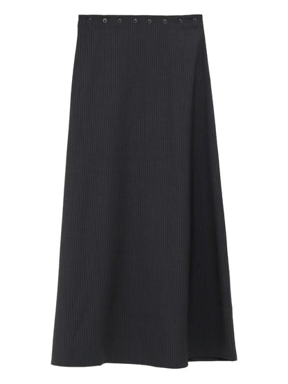 Pinstripe Midi Skirt