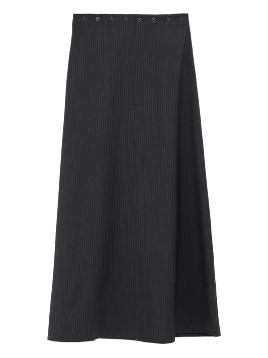 Pinstripe Midi Skirt