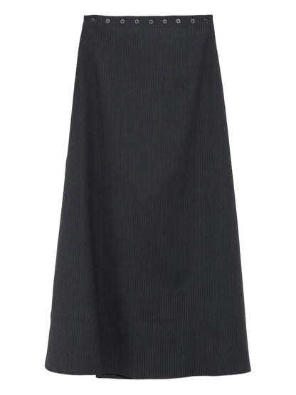 Pinstripe Midi Skirt