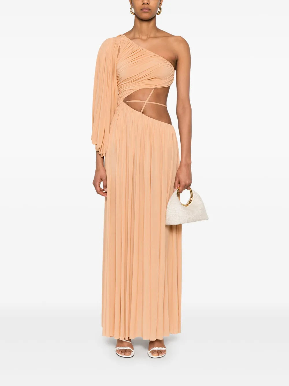 One-Shoulder Jersey Maxi Dress