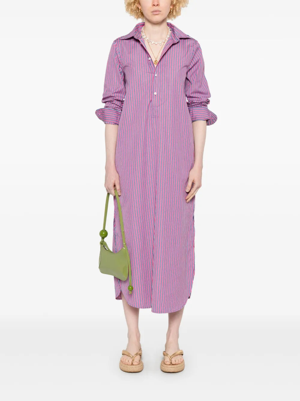 Striped Shirt Dress