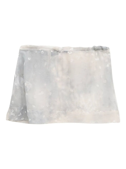 Silk-Blend Mini Skirt
