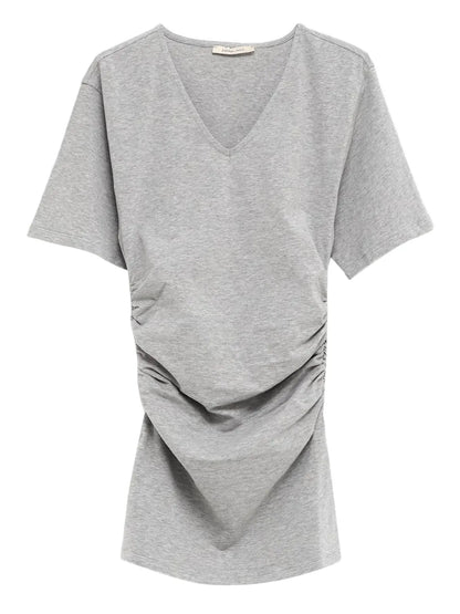 Gathered-Detail T-Shirt