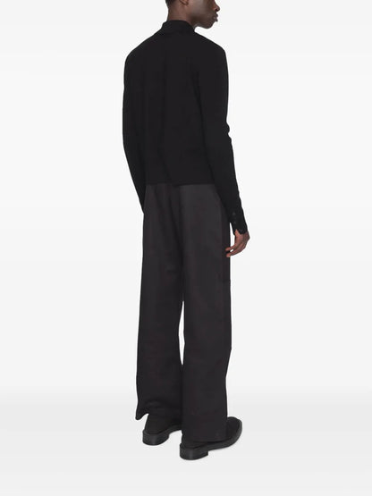 Tie-Detail Collared Cardigan