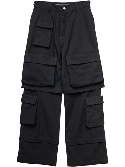 Wide-Leg Cargo Pants