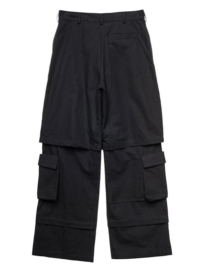 Wide-Leg Cargo Pants
