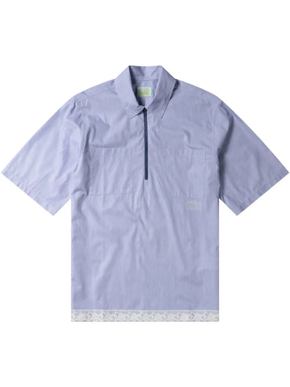Zip-Up Polo Shirt
