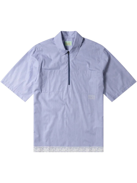 Zip-Up Polo Shirt