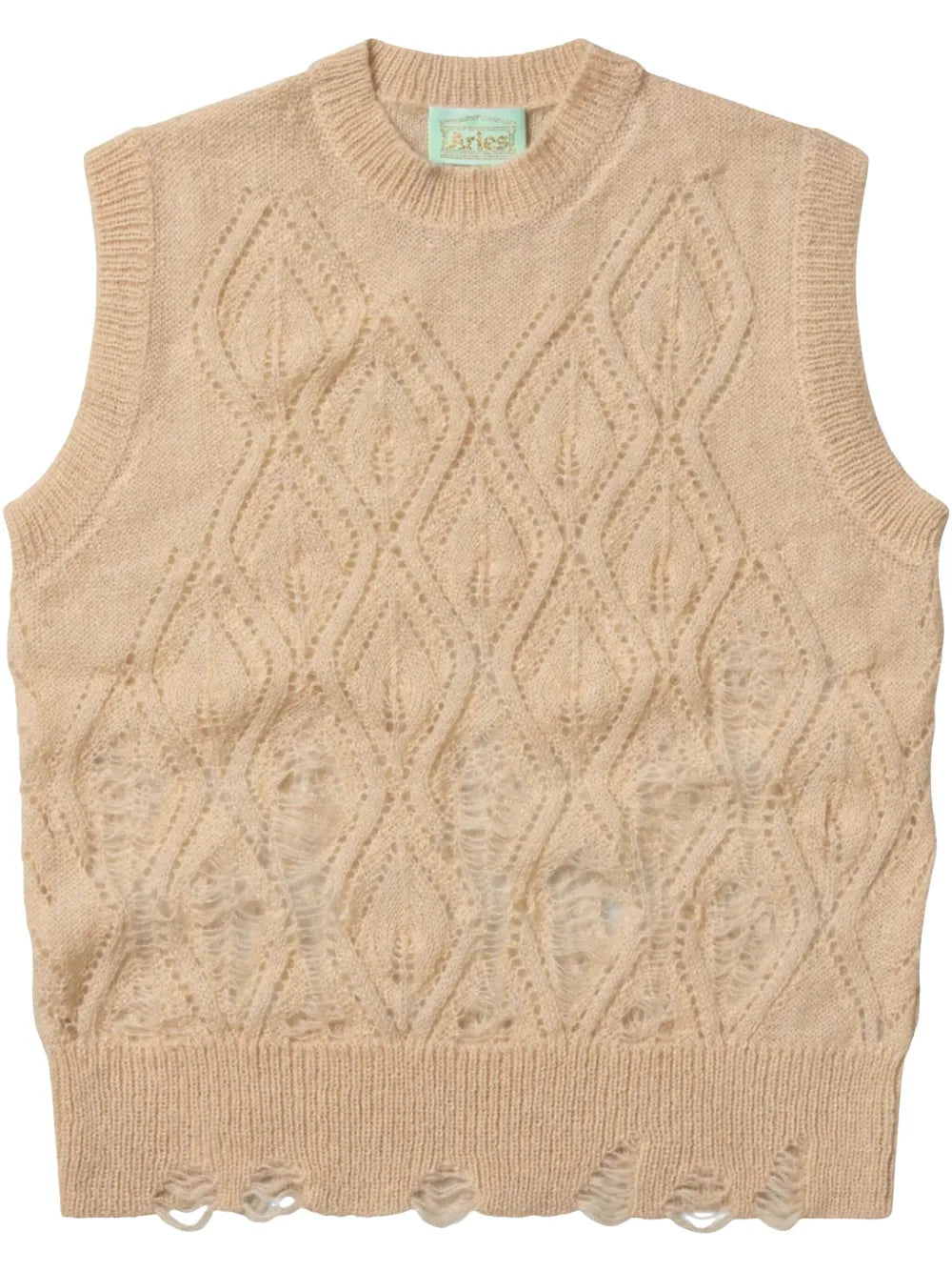 Ripped-Detailing Vest