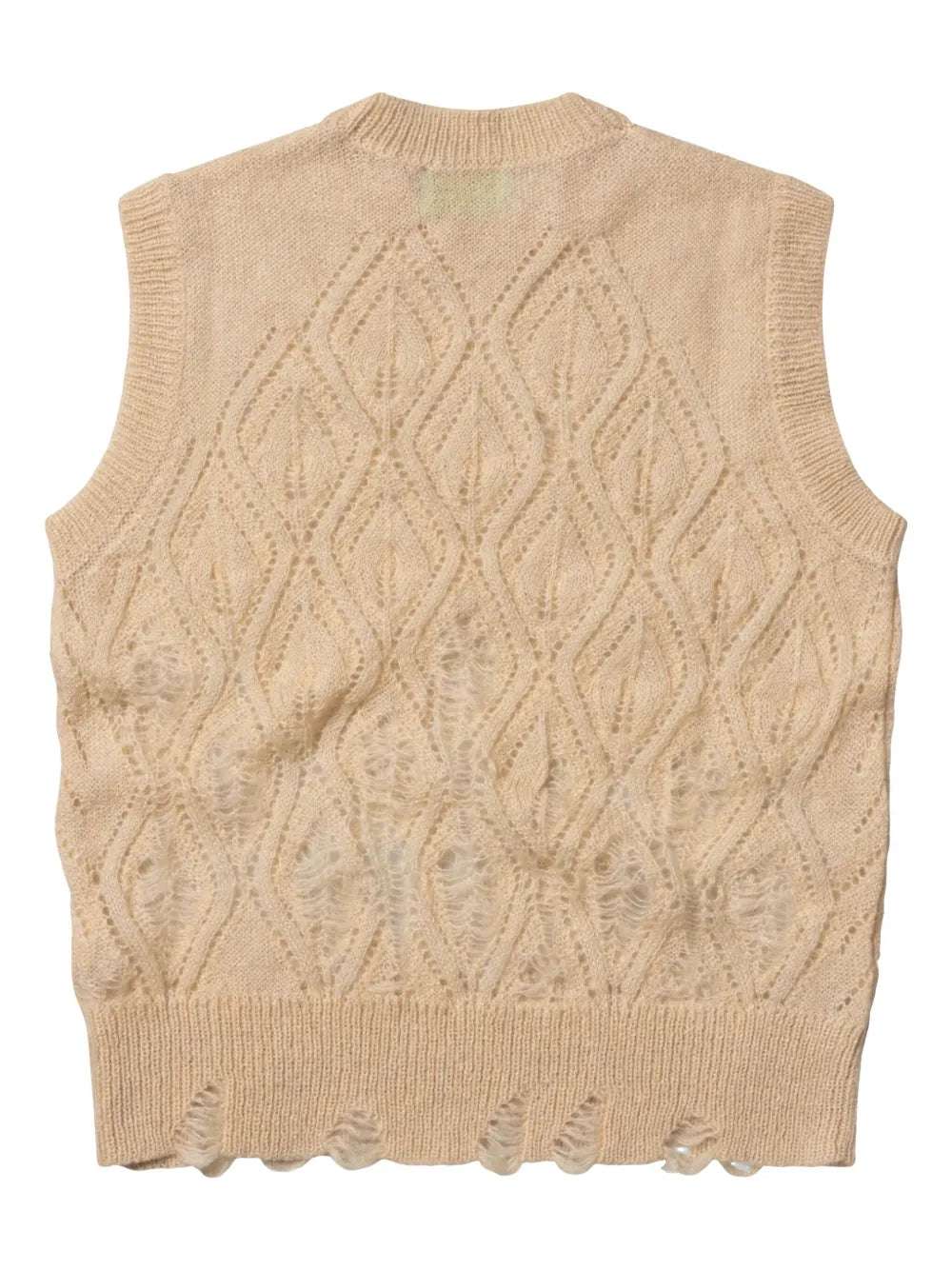 Ripped-Detailing Vest