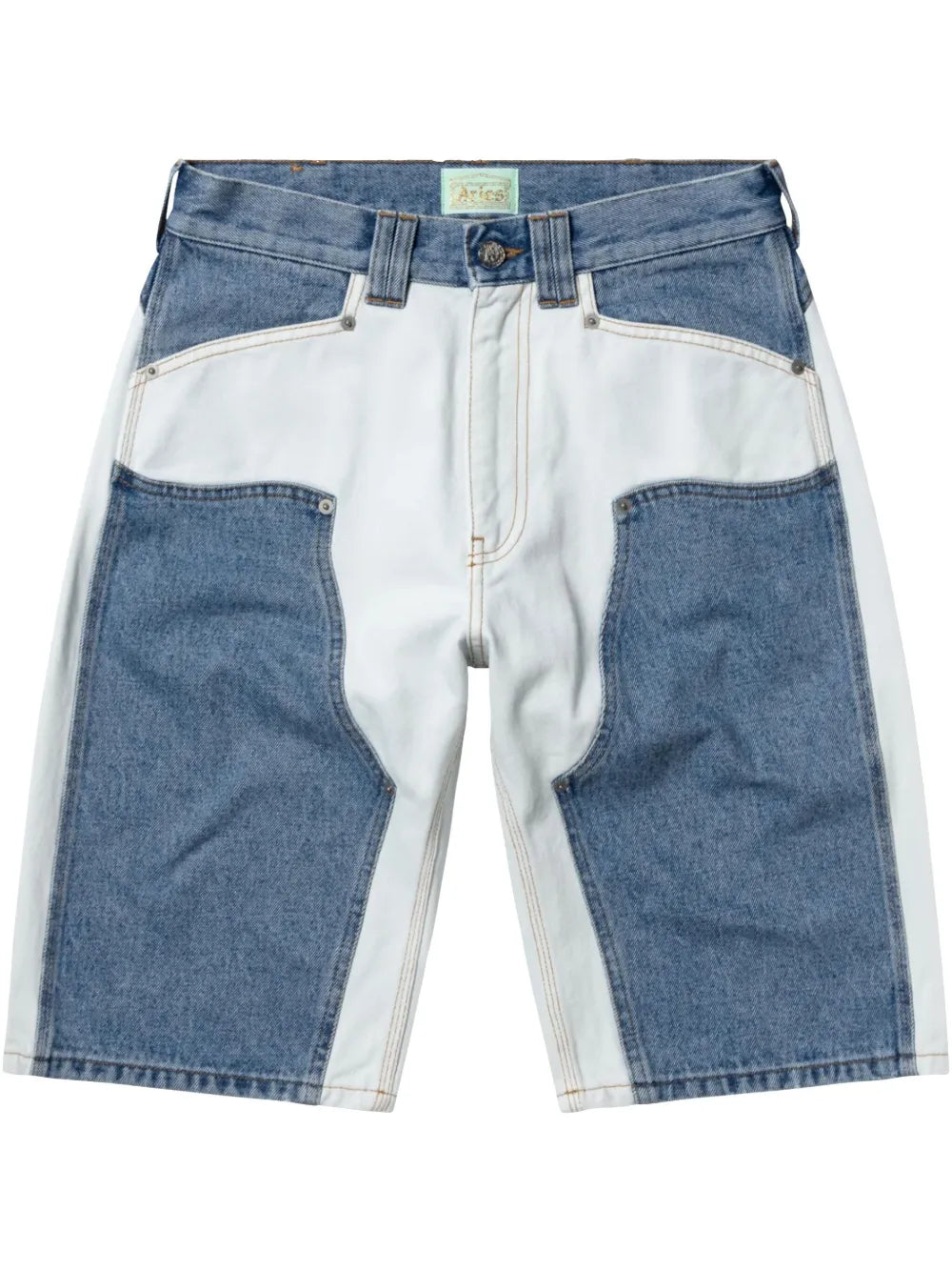 Panelled Denim Shorts