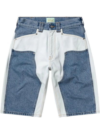 Panelled Denim Shorts