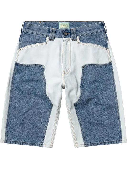Panelled Denim Shorts